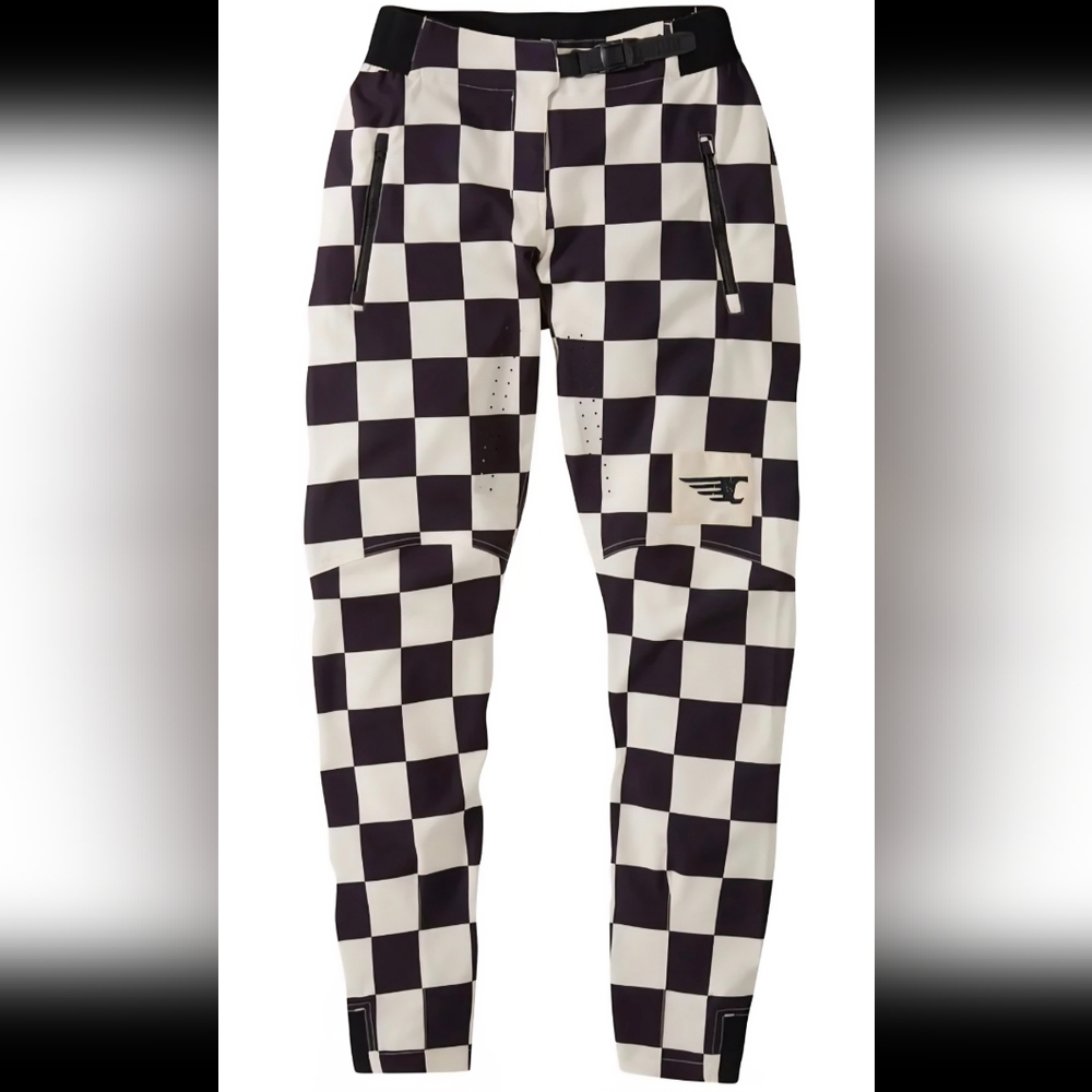 Checkered Black and White Pants